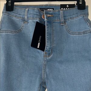 Fashion Nova Sky Blue High Rise Jeans